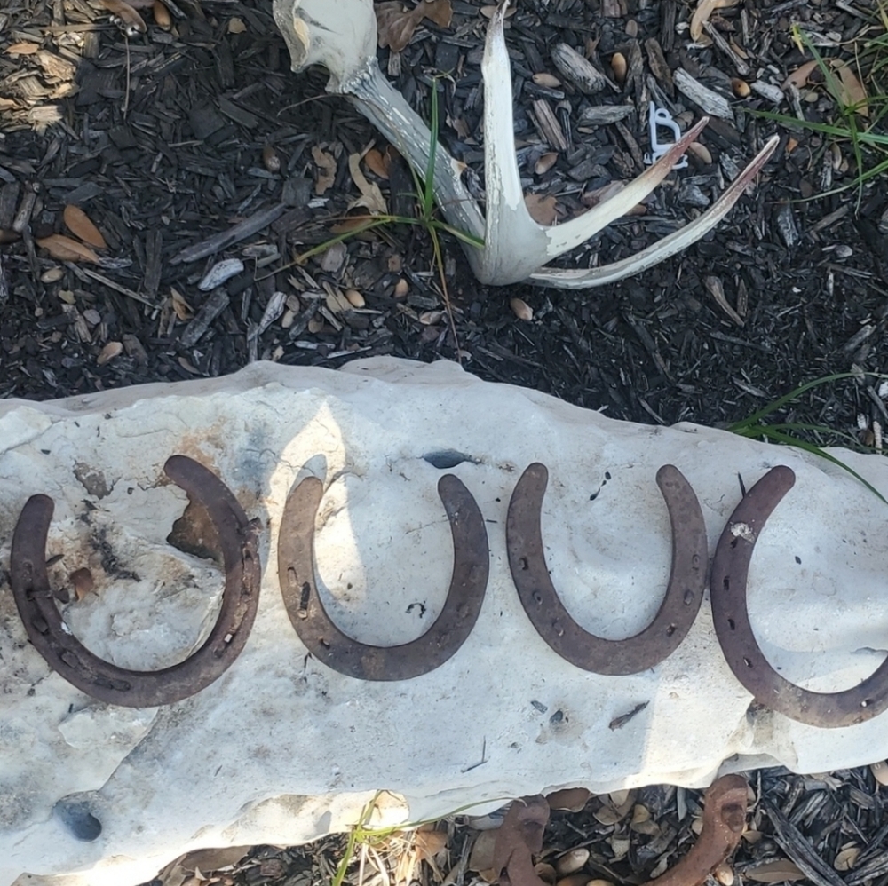 Rustic horseshoes  selling individual horseshoe they do not come all together